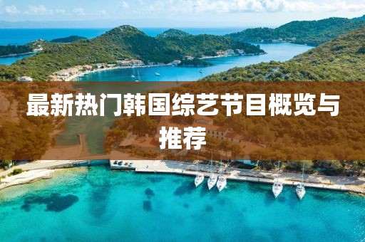 最新热门韩国综艺节目概览与推荐