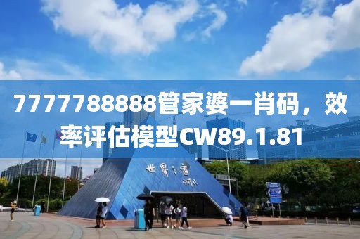 7777788888管家婆一肖码，效率评估模型CW89.1.81