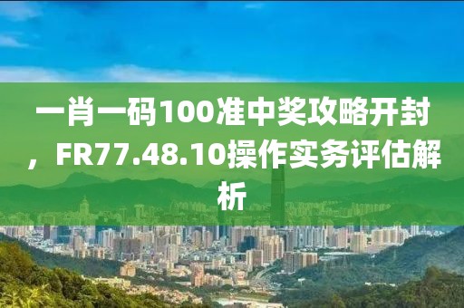一肖一码100准中奖攻略开封，FR77.48.10操作实务评估解析