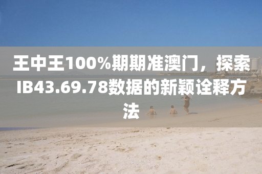 王中王100%期期准澳门，探索IB43.69.78数据的新颖诠释方法