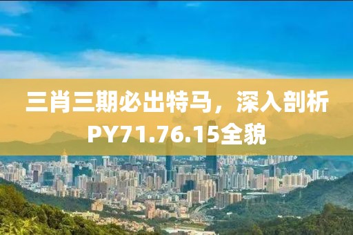 三肖三期必出特马，深入剖析PY71.76.15全貌