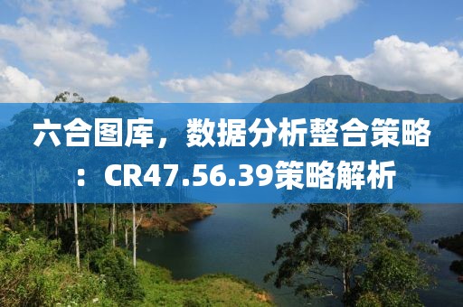 六合图库，数据分析整合策略：CR47.56.39策略解析