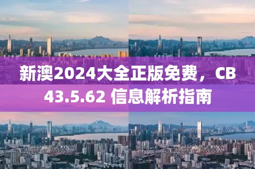 新澳2024大全正版免费，CB43.5.62 信息解析指南