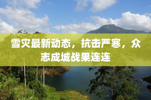 雪灾最新动态，抗击严寒，众志成城战果连连
