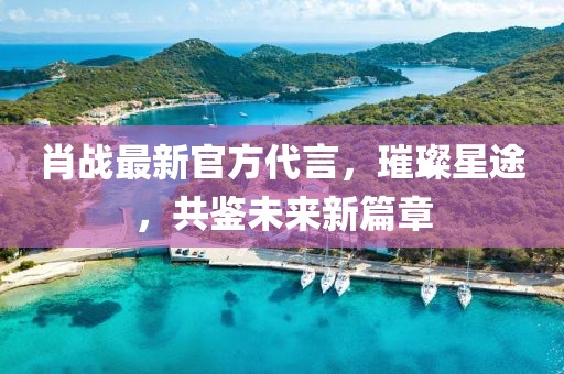 肖战最新官方代言，璀璨星途，共鉴未来新篇章