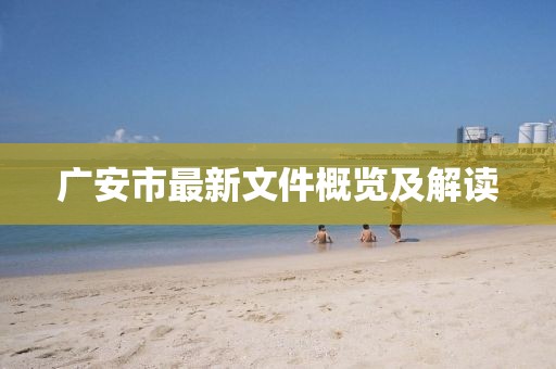 广安市最新文件概览及解读