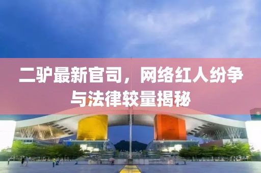二驴最新官司，网络红人纷争与法律较量揭秘