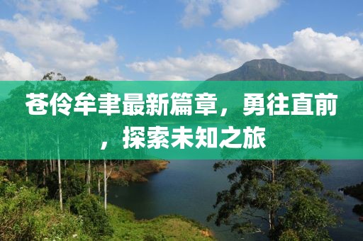 苍伶牟聿最新篇章，勇往直前，探索未知之旅