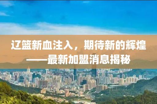 辽篮新血注入，期待新的辉煌——最新加盟消息揭秘