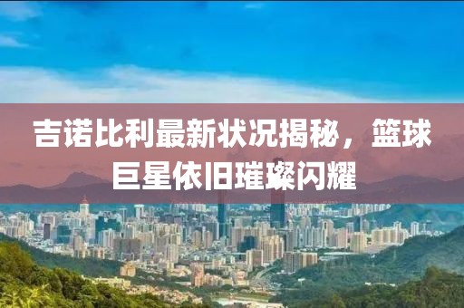 吉诺比利最新状况揭秘，篮球巨星依旧璀璨闪耀