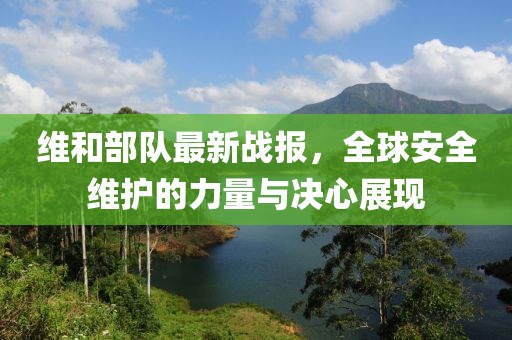 维和部队最新战报，全球安全维护的力量与决心展现