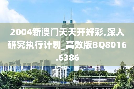 2004新澳门天天开好彩,深入研究执行计划_高效版BQ8016.6386