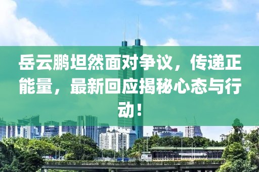岳云鹏坦然面对争议，传递正能量，最新回应揭秘心态与行动！