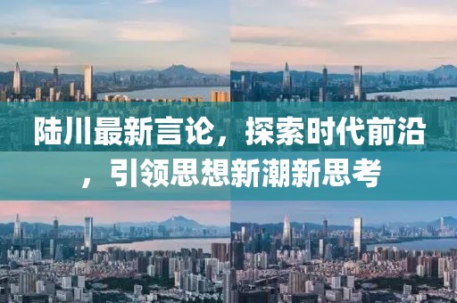 陆川最新言论，探索时代前沿，引领思想新潮新思考