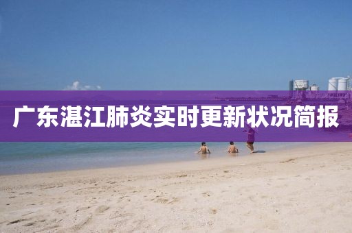 广东湛江肺炎实时更新状况简报