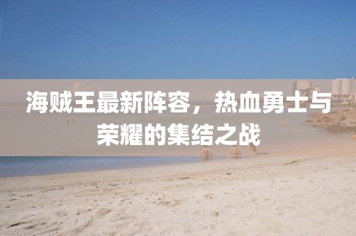 海贼王最新阵容，热血勇士与荣耀的集结之战
