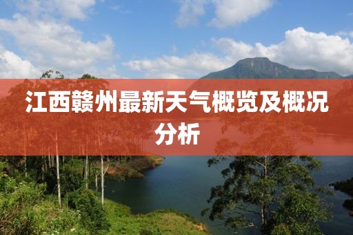江西赣州最新天气概览及概况分析