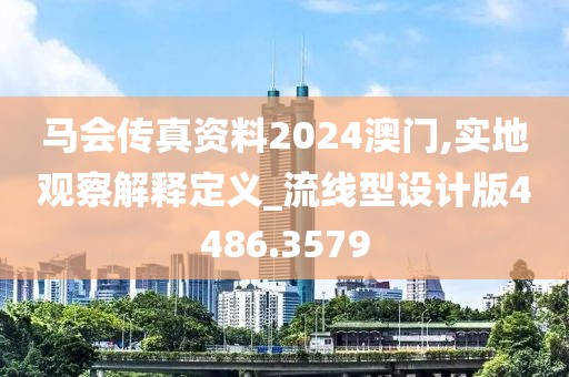 马会传真资料2024澳门,实地观察解释定义_流线型设计版4486.3579