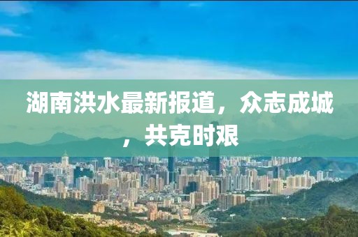 湖南洪水最新报道，众志成城，共克时艰