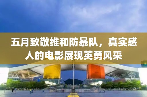 五月致敬维和防暴队，真实感人的电影展现英勇风采