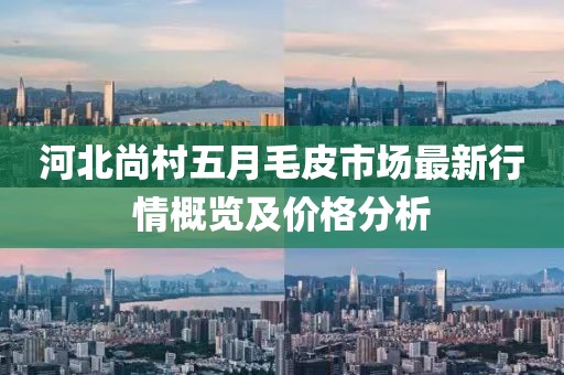 河北尚村五月毛皮市场最新行情概览及价格分析