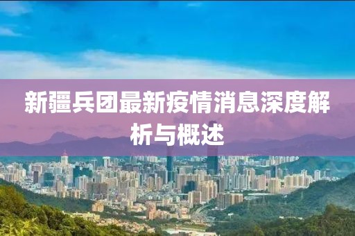 新疆兵团最新疫情消息深度解析与概述