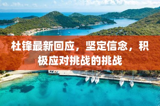 杜锋最新回应，坚定信念，积极应对挑战的挑战
