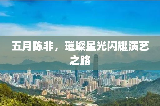 五月陈非，璀璨星光闪耀演艺之路
