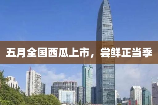 五月全国西瓜上市，尝鲜正当季
