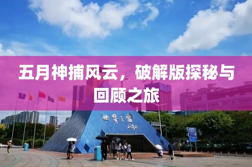 五月神捕风云，破解版探秘与回顾之旅