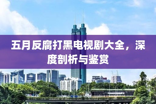 五月反腐打黑电视剧大全，深度剖析与鉴赏