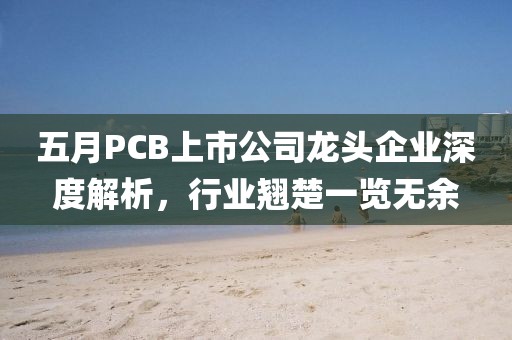 五月PCB上市公司龙头企业深度解析，行业翘楚一览无余