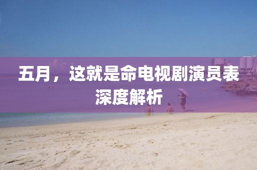 五月，这就是命电视剧演员表深度解析