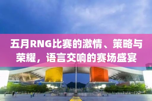 五月RNG比赛的激情、策略与荣耀，语言交响的赛场盛宴