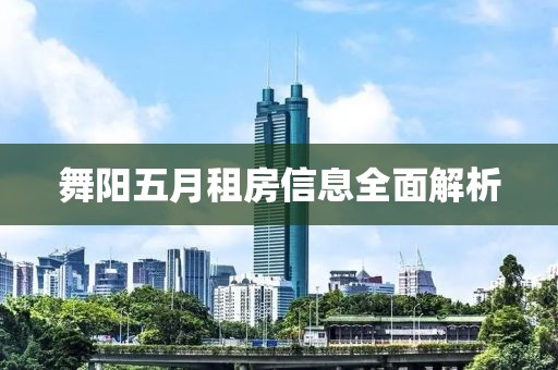 舞阳五月租房信息全面解析