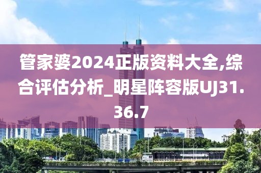 管家婆2024正版资料大全,综合评估分析_明星阵容版UJ31.36.7