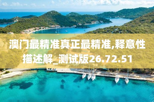 澳门最精准真正最精准,释意性描述解_测试版26.72.51
