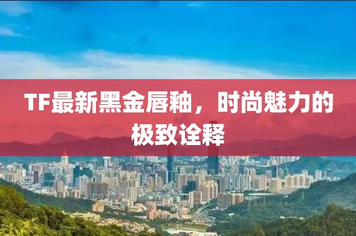 TF最新黑金唇釉，时尚魅力的极致诠释