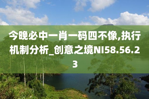 今晚必中一肖一码四不像,执行机制分析_创意之境NI58.56.23