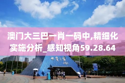 澳门大三巴一肖一码中,精细化实施分析_感知视角59.28.64