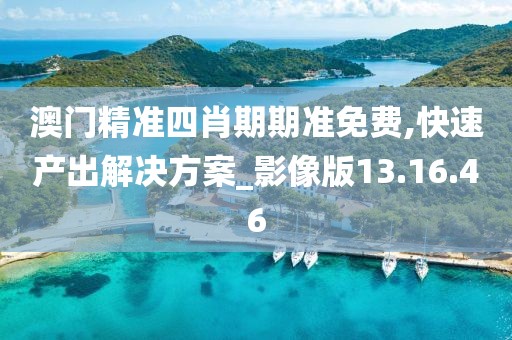 澳门精准四肖期期准免费,快速产出解决方案_影像版13.16.46