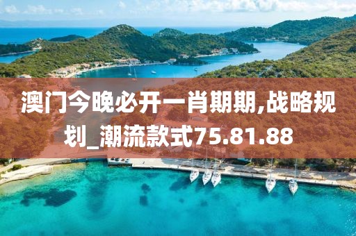 澳门今晚必开一肖期期,战略规划_潮流款式75.81.88
