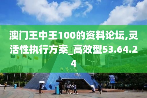 澳门王中王100的资料论坛,灵活性执行方案_高效型53.64.24