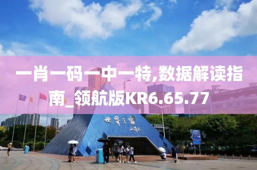 一肖一码一中一特,数据解读指南_领航版KR6.65.77