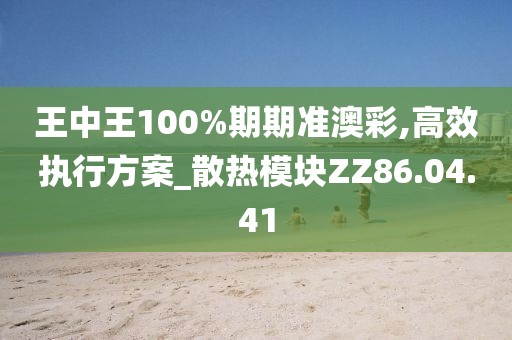王中王100%期期准澳彩,高效执行方案_散热模块ZZ86.04.41