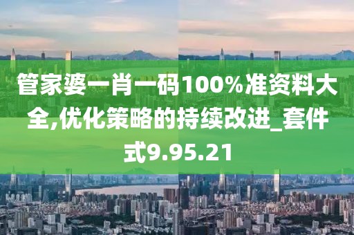 管家婆一肖一码100%准资料大全,优化策略的持续改进_套件式9.95.21