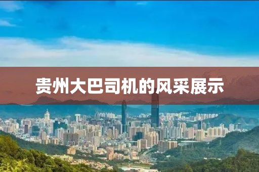 贵州大巴司机的风采展示