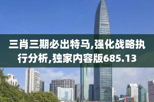 三肖三期必出特马,强化战略执行分析,独家内容版685.13