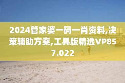 2024管家婆一码一肖资料,决策辅助方案,工具版精选VP857.022
