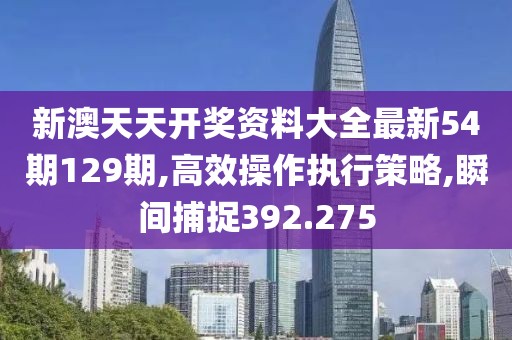 新澳天天开奖资料大全最新54期129期,高效操作执行策略,瞬间捕捉392.275